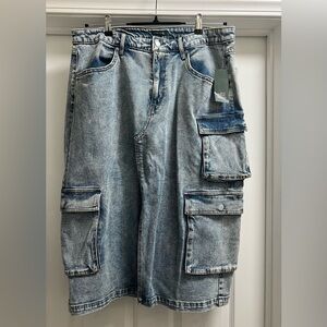 Wild Fable Blue Denim Skirt